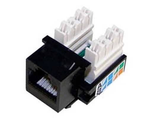 Εικόνα της JACK RJ45 CAT5E Θηλυκό Μαύρο 406372-2 AMP SUT