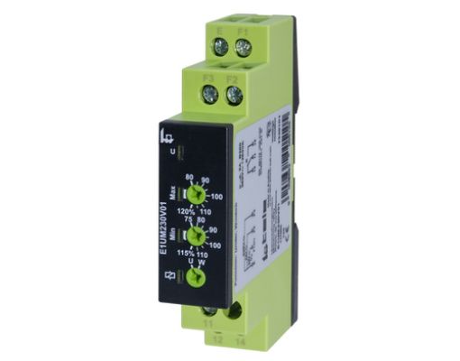 Εικόνα της E1UM230V01 Επιτηρητής Τάσης Ράγας 1Φ 24DC/24AC/230AC TELE HAASE