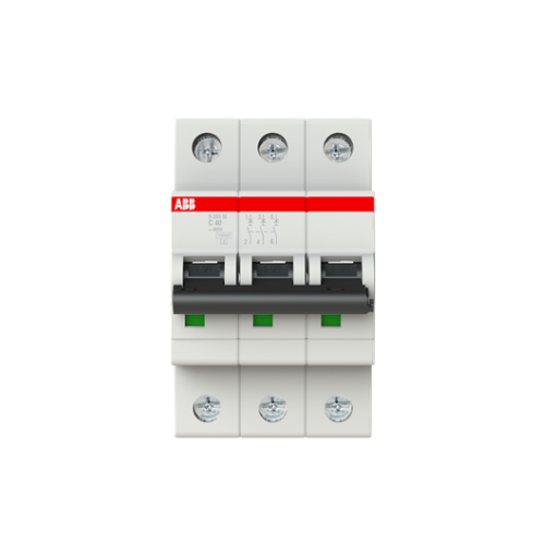 Picture of S203M-C40 Miniature Circuit Breaker 3P 40A C 10kA