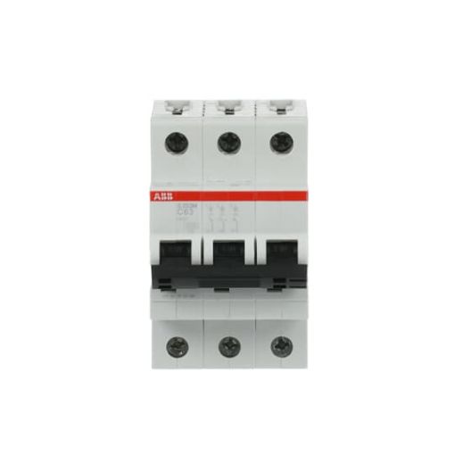 Picture of S203M-C63 Miniature Circuit Breaker 3P 63A C 10kA