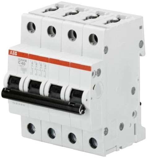Picture of S204M-C63 Miniature Circuit Breaker 4P 63A C 10kA