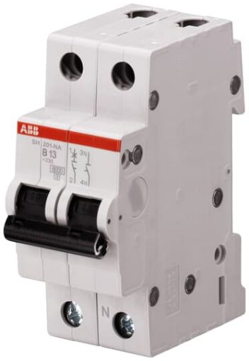 Picture of SH201-B25NA Miniature Circuit Breaker 1P+N 25A B 6kA