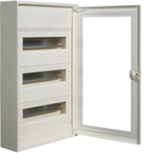 Εικόνα της VA36G VOLTA Πίνακας Επίτοιχος 3Χ12 IP30 305Χ515Χ96,5mm Διάφανη Πόρτα