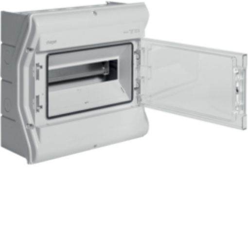 Εικόνα της VE112N VECTOR Πίνακας Επίτοιχος Στεγανός 1Χ12 IP65 310Χ302Χ151mm Διάφανη Πόρτα