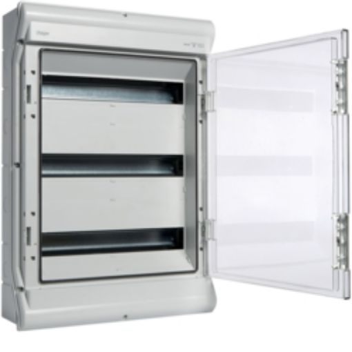 Εικόνα της VE318N VECTOR Πίνακας Επίτοιχος Στεγανός 3Χ18 IP65 418Χ602Χ151mm Διάφανη Πόρτα