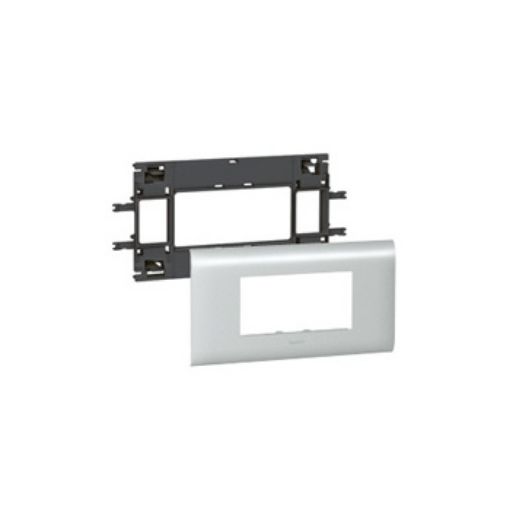 Εικόνα της Βάση Στήριξης 4 Στοιχείων Mosaic σε Κανάλι DLP Αλουμινίου με Κάλυμμα 85mm 011214