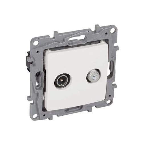 Εικόνα της Πρίζα TV/SAT Τερματική Λευκή Niloe 664558