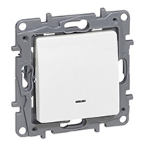 Εικόνα της Μπουτόν Φωτιζόμενο 230V Λευκό Niloe 764522