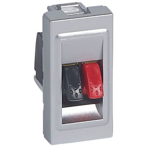 Εικόνα της Πρίζα Ηχείων Αλουμίνιο 1 Στοιχείου Mosaic 079250