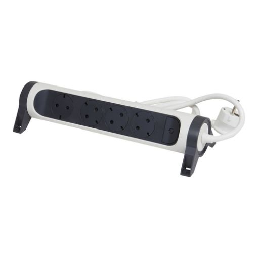 Εικόνα της Πολύπριζο 4 Σούκο 3m 3G1.5mm² Λευκό/Μαύρο 694536