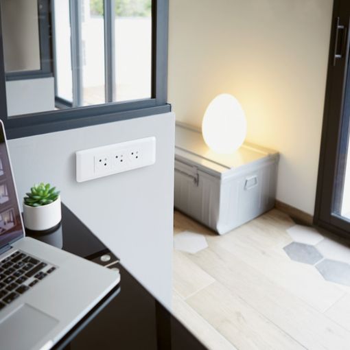 Εικόνα της Πλαίσιο Λευκό 6 Στοιχείων Οριζόντιο Mosaic 078816L