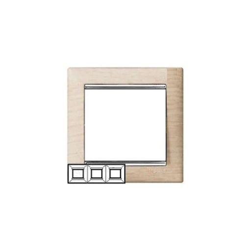 Εικόνα της Πλαίσιο 3 Θέσεων Οριζόντιο Ξύλο Ανοιχτό/Ασήμι Valena 770383