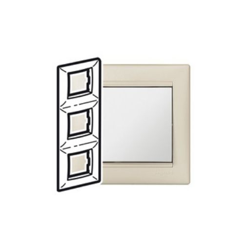 Εικόνα της Πλαίσιο 3 Θέσεων Κάθετο Λευκό Περλέ Valena 770487