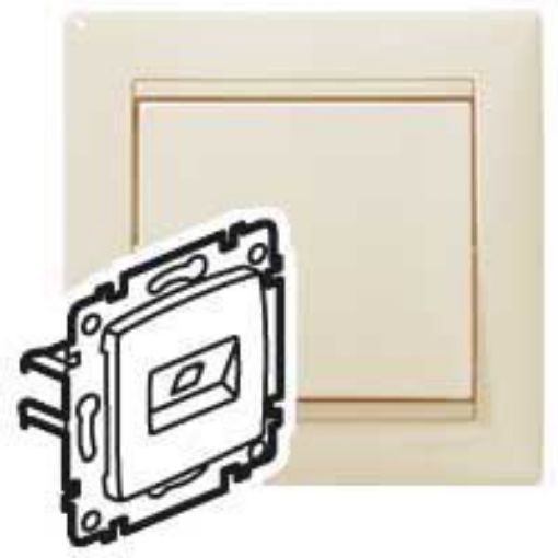 Εικόνα της Διπλή Πρίζα Δικτύου RJ45 Κρεμ Valena 774147