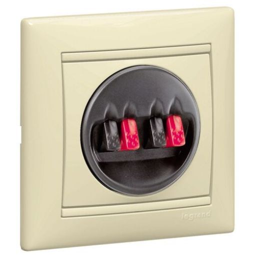 Εικόνα της Πρίζα Ηχείων 2 Εξόδων Κρεμ Valena 774324