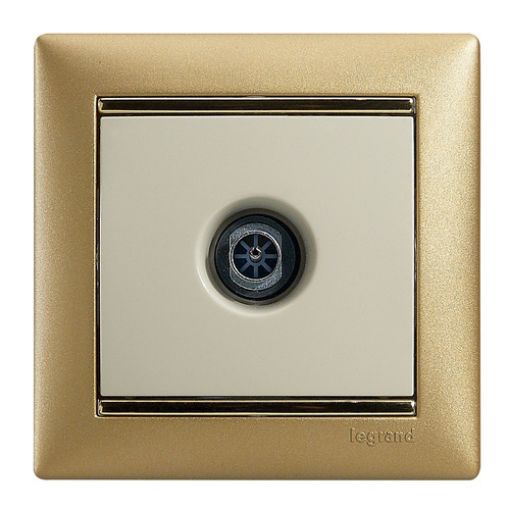 Εικόνα της Πρίζα TV Απλή Κρεμ Valena 774329