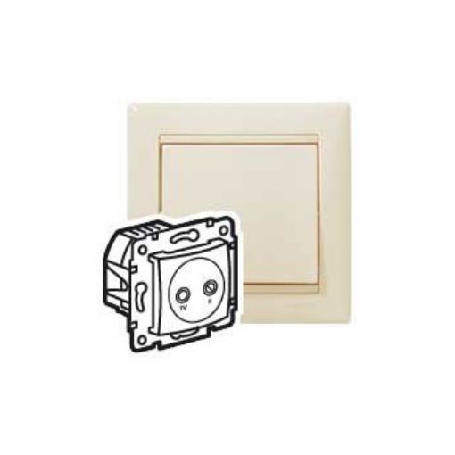 Εικόνα της Πρίζα TV-RD Τερματική Κρεμ Valena 774333