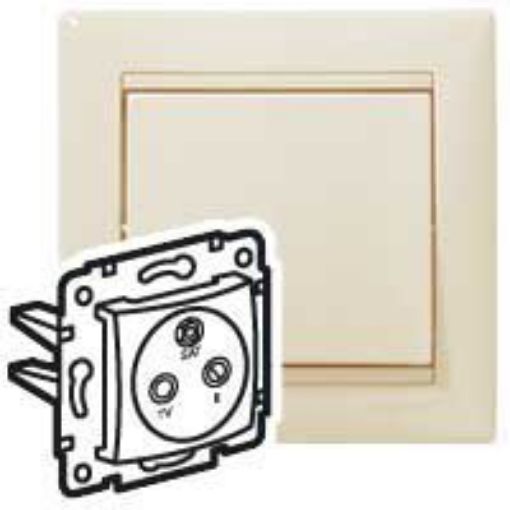 Picture of TV-RD-SAT Terminal Socket Beige Valena 774336