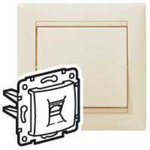 Εικόνα της Πρίζα Τηλεφώνου RJ11 2 Εξόδων Κρεμ Valena 774339