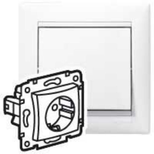 Εικόνα της Πρίζα Σούκο Λευκή Valena 774420