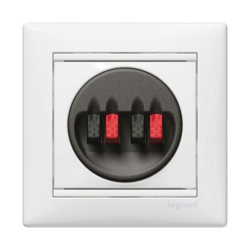 Εικόνα της Πρίζα Ηχείων 2 Εξόδων Λευκή Valena 774424