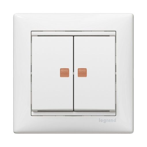 Εικόνα της Διακόπτης Κομμιτατέρ με Ένδειξη Λειτουργίας  Λευκός Valena 774428