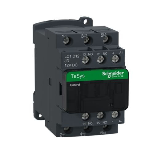 Picture of LC1D12JD Power Relay 3P 5.5kW 12VDC