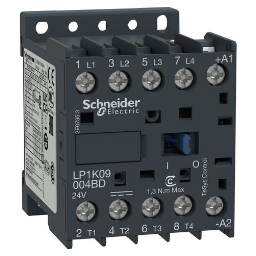 Picture of LP1K09004BD Mini Power Relay 4P(4NO) 20A 24VDC