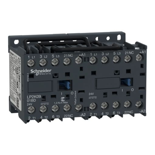 Picture of LP2K0901BD Reversing Relay 4kW 3P 1NC 24VDC