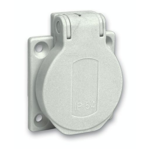 Picture of PKS51G Schuko Panel Socket 200-250V 10/16A 50X50mm IP54