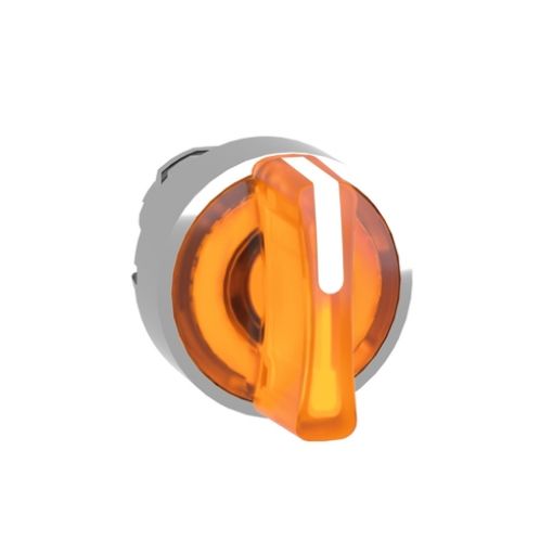 Picture of ZB4BK1553 Illuminated Switch Head 1-0-2 with Reset Yellow