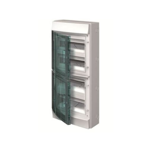 Εικόνα της CU1207 Πίνακας Επίτοιχος Στεγανός 4x12 IP65 320x735x155mm Διάφανη Πόρτα