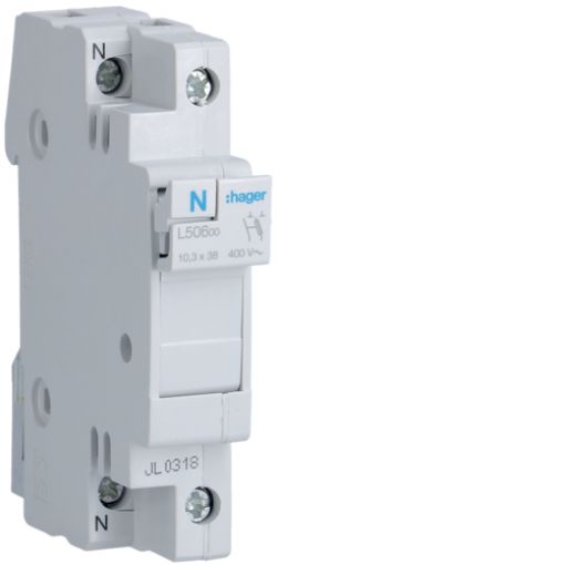 Εικόνα της L506 Ασφαλειοαποζευκτης 10x38 1P+N