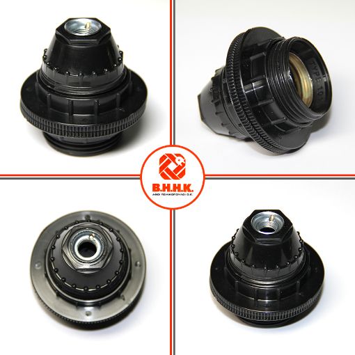 Εικόνα της Ντουί E27 Βακελίτη 1/8 με Ροδέλα Μαύρο