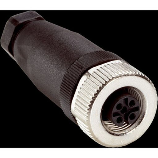 Εικόνα της DOS-1204-G Βύσμα M12/4P Ευθύ Θηλυκό χωρίς καλώδιο