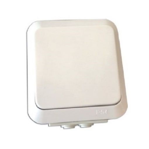 Εικόνα της Διακόπτης Α/Ρ Επίτοιχος Στεγανός IP54 Λευκός AQUA