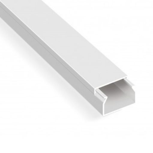 Εικόνα της Κανάλι Αυτοκόλλητο 20x10mm Λευκό A Ποιότητας