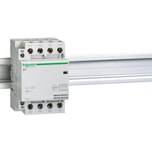 Εικόνα της 16025 Ρελέ Ισχύος Ράγας 4Ρ NO 63Α 24V AC