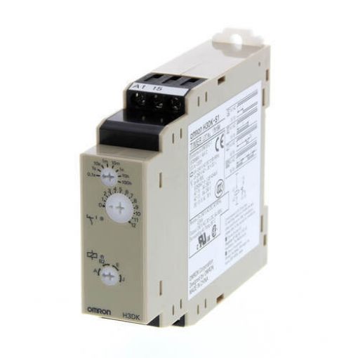 Picture of H3DK-M2 24-240VAC/DC Time Relay, 8 Functions 2C/O Rail Mount