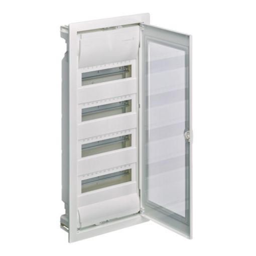 Εικόνα της VH36ETN VOLTA Πίνακας Χωνευτός Γυψοσανίδας 4x12 348x755.5x94.5mm IP30 Διάφανη Πόρτα