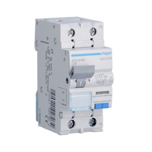 Εικόνα της AFA916H Ρελέ Διαρροής 2P 16A 300mA Τύπου A