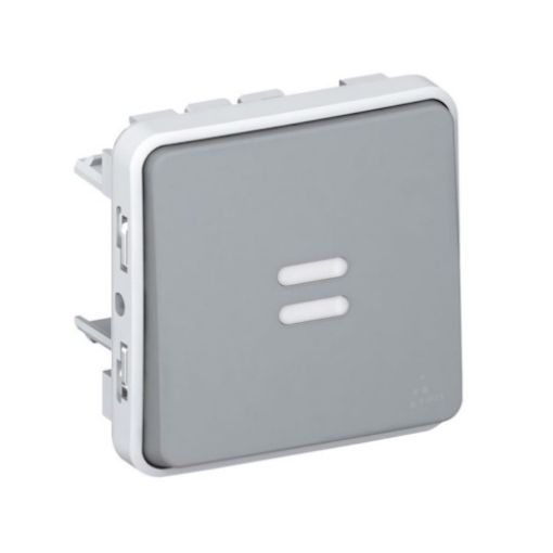 Εικόνα της Μηχανισμός Μπουτόν Φωτεινό 230V Γκρι IP55 PLEXO 069542