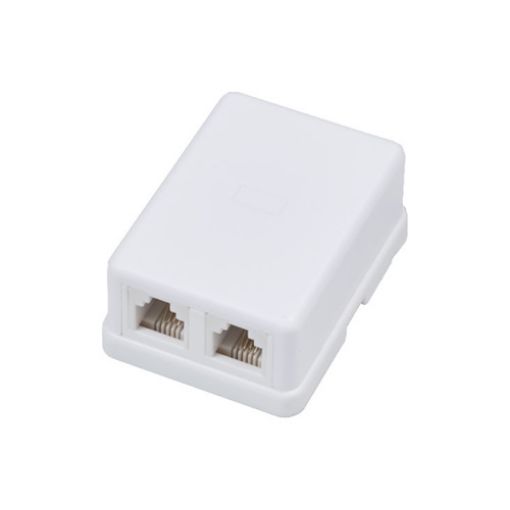 Εικόνα της Πρίζα Τηλεφώνου Διπλή RJ11 (2x6Ρ4C)