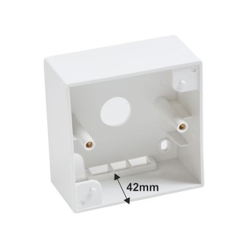 Εικόνα της Κουτί για Επίτοιχη Στήριξη Πρίζας UTP/FTP (Βάθος 42mm)