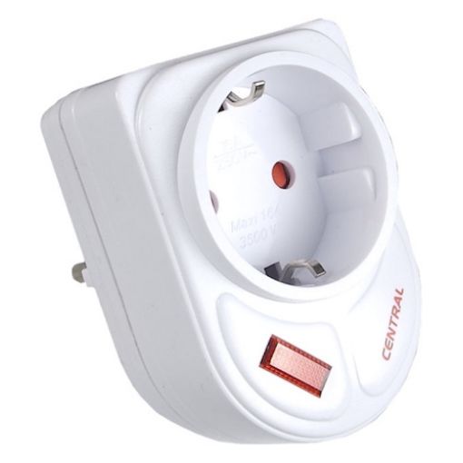 Εικόνα της Προστατευτικό Υπερτάσεων 1 Θέσεως 230VAC 16A Τύπου Pack με Αντιπαρασιτικό Φιλτρό