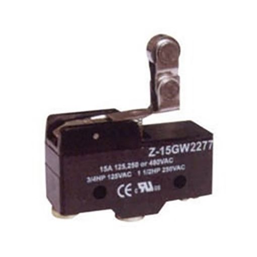 Εικόνα της Τερματικός Διακόπτης Mini με Κοντό Λαμάκι με Ροδακί Κάθετο 15A 125/250VAC Z-15GW2277