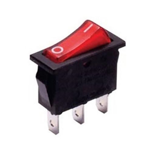 Εικόνα της Διακόπτης Rocker Μεσαίος με Λυχνία 3P ON-OFF 16Α 250V PS8C-6