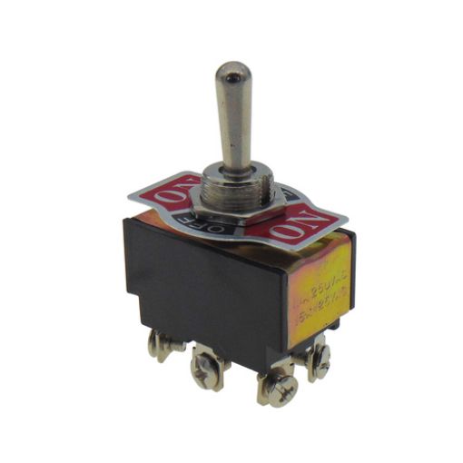 Εικόνα της Mini Διπολικός Διακόπτης (ON)-OFF-(ON) 6P 10A 250V KN3C-223A-A3