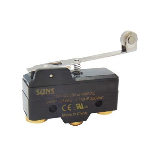 Εικόνα της Τερματικός Διακόπτης Mini με Μακρύ Λαμάκι με Ροδάκι 15A 125/250VAC Z-15GW2