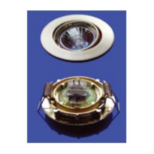 Εικόνα της Σποτ Χωνευτό MR11 Κινητό Στρογγυλό Φ64 Χρυσό Γυαλιστερό 11340004